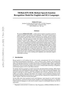 MERaLiON-SER: Robust Speech Emotion Recognition Model for English and SEA Languages