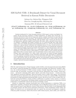SDS KoPub VDR: A Benchmark Dataset for Visual Document Retrieval in Korean Public Documents