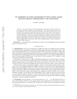 An Overview of Some Extensions of Mean Field Games beyond Perfect Homogeneity and Anonymity