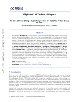 iFlyBot-VLM Technical Report