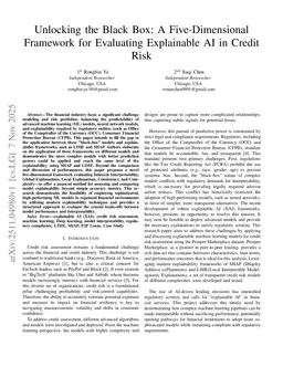 Unlocking the Black Box: A Five-Dimensional Framework for Evaluating Explainable AI in Credit Risk