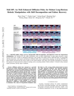 MoE-DP: An MoE-Enhanced Diffusion Policy for Robust Long-Horizon Robotic Manipulation with Skill Decomposition and Failure Recovery