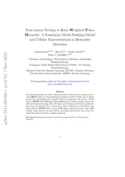 From Linear Probing to Joint-Weighted Token Hierarchy: A Foundation Model Bridging Global and Cellular Representations in Biomarker Detection
