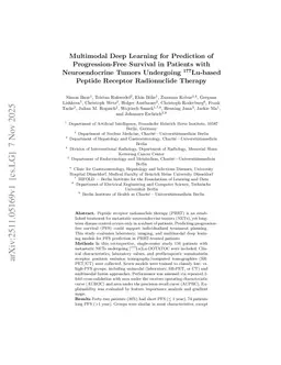 Multimodal Deep Learning for Prediction of Progression-Free Survival in Patients with Neuroendocrine Tumors Undergoing 177Lu-based Peptide Receptor Radionuclide Therapy