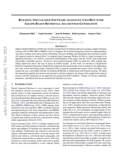 Building Specialized Software-Assistant ChatBot with Graph-Based Retrieval-Augmented Generation