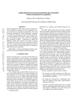 Cross-domain EEG-based Emotion Recognition with Contrastive Learning