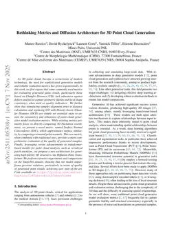 Rethinking Metrics and Diffusion Architecture for 3D Point Cloud Generation