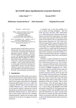 QueStER: Query Specification for Generative keyword-based Retrieval