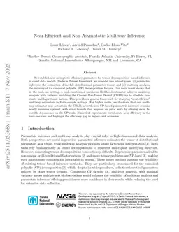 Near-Efficient and Non-Asymptotic Multiway Inference