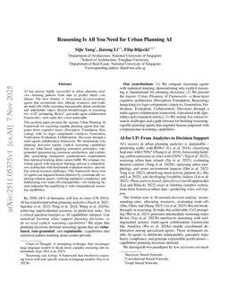 Reasoning Is All You Need for Urban Planning AI