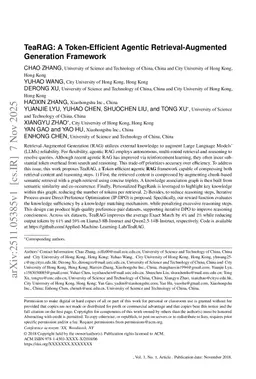 TeaRAG: A Token-Efficient Agentic Retrieval-Augmented Generation Framework