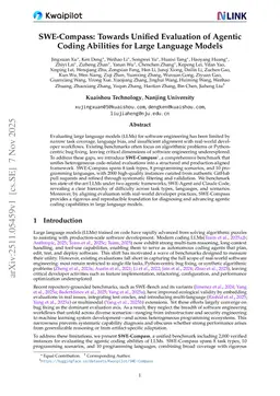 SWE-Compass: Towards Unified Evaluation of Agentic Coding Abilities for Large Language Models