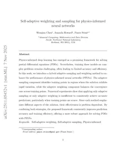 Self-adaptive weighting and sampling for physics-informed neural networks