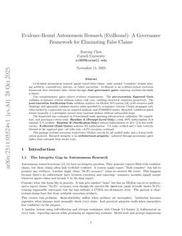Evidence-Bound Autonomous Research (EviBound): A Governance Framework for Eliminating False Claims