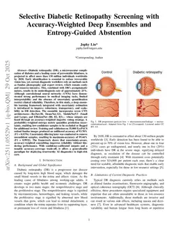 Selective Diabetic Retinopathy Screening with Accuracy-Weighted Deep Ensembles and Entropy-Guided Abstention