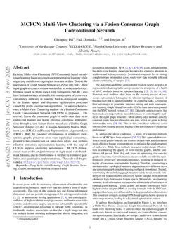 MCFCN: Multi-View Clustering via a Fusion-Consensus Graph Convolutional Network