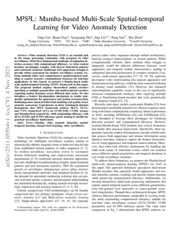 M2S2L: Mamba-based Multi-Scale Spatial-temporal Learning for Video Anomaly Detection