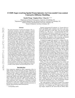 C3-Diff: Super-resolving Spatial Transcriptomics via Cross-modal Cross-content Contrastive Diffusion Modelling