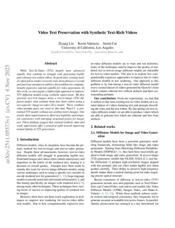 Video Text Preservation with Synthetic Text-Rich Videos