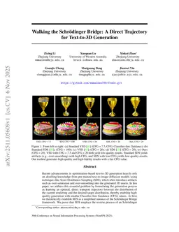 Walking the Schrödinger Bridge: A Direct Trajectory for Text-to-3D Generation