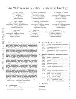 An MLCommons Scientific Benchmarks Ontology