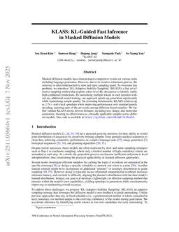 KLASS: KL-Guided Fast Inference in Masked Diffusion Models