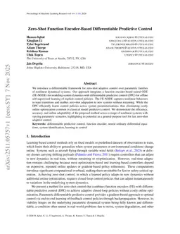 Zero-Shot Function Encoder-Based Differentiable Predictive Control