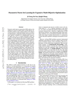 Parametric Pareto Set Learning for Expensive Multi-Objective Optimization