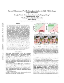HarmoQ: Harmonized Post-Training Quantization for High-Fidelity Image