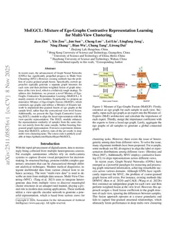 MoEGCL: Mixture of Ego-Graphs Contrastive Representation Learning for Multi-View Clustering