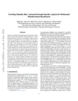 Unveiling Modality Bias: Automated Sample-Specific Analysis for Multimodal Misinformation Benchmarks