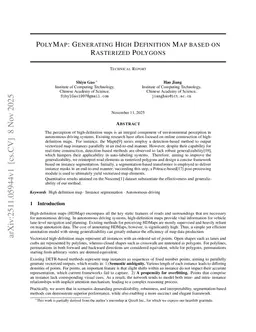 Polymap: generating high definition map based on rasterized polygons