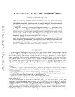 A PDE Perspective on Generative Diffusion Models