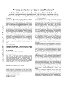 CSGaze: Context-aware Social Gaze Prediction
