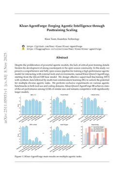 Klear-AgentForge: Forging Agentic Intelligence through Posttraining Scaling