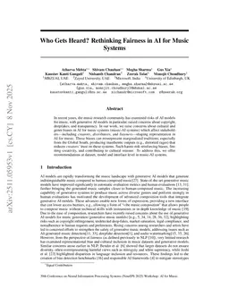 Who Gets Heard? Rethinking Fairness in AI for Music Systems