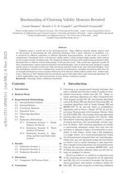 Benchmarking of Clustering Validity Measures Revisited