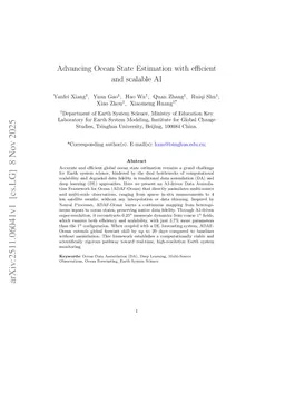 Advancing Ocean State Estimation with efficient and scalable AI