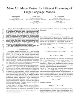 MuonAll: Muon Variant for Efficient Finetuning of Large Language Models