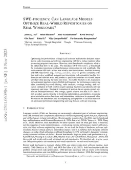 SWE-fficiency: Can Language Models Optimize Real-World Repositories on Real Workloads?