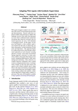 SynthAgent: Adapting Web Agents with Synthetic Supervision