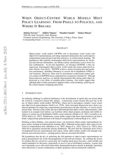 When Object-Centric World Models Meet Policy Learning: From Pixels to Policies, and Where It Breaks