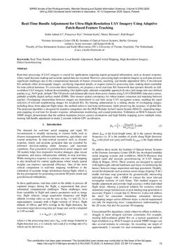 Real-Time Bundle Adjustment for Ultra-High-Resolution UAV Imagery Using Adaptive Patch-Based Feature Tracking