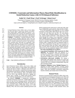 CSP4SDG: Constraint and Information-Theory Based Role Identification in Social Deduction Games with LLM-Enhanced Inference
