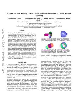 NURBGen: High-Fidelity Text-to-CAD Generation through LLM-Driven NURBS Modeling