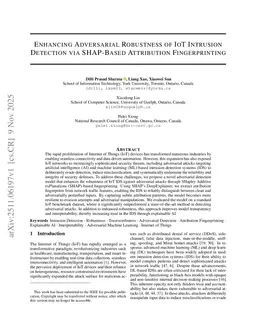 Enhancing Adversarial Robustness of IoT Intrusion Detection via SHAP-Based Attribution Fingerprinting