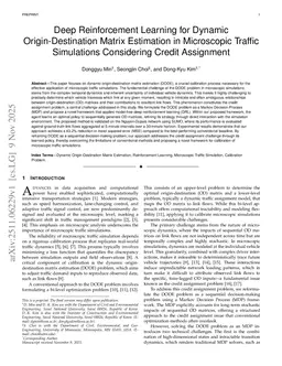 Deep Reinforcement Learning for Dynamic Origin-Destination Matrix Estimation in Microscopic Traffic Simulations Considering Credit Assignment