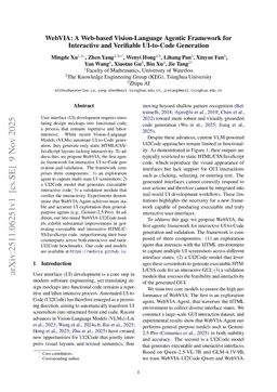 WebVIA: A Web-based Vision-Language Agentic Framework for Interactive and Verifiable UI-to-Code Generation