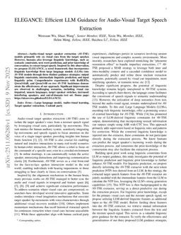 ELEGANCE: Efficient LLM Guidance for Audio-Visual Target Speech Extraction