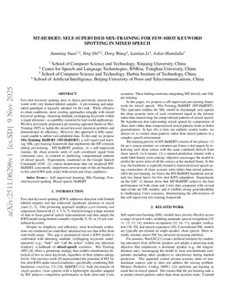 MT-HuBERT: Self-Supervised Mix-Training for Few-Shot Keyword Spotting in Mixed Speech